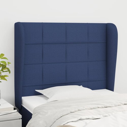  Uzglavlje s u&scaron;ima plavo 83 x 23 x 118/128 cm od tkanine Cijene