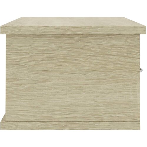  Zidna polica s ladicama boja hrasta 60 x 26 x 18,5 cm drvena Slike