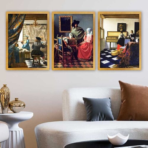 Wallity Set uramljenih slika 3AC_UN3844928, 3 Dela Cene