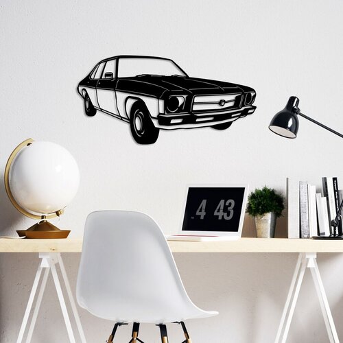 Wallity zidna dekoracija vintage sedan holden kingswood, 60 x 30 cm, crna Cene