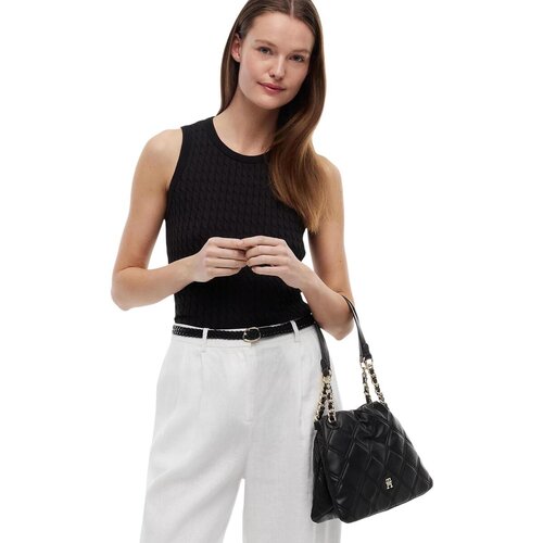 Tommy Hilfiger Torbe TH FEMININE MINI TOTE AW0AW18716 Črna Cene