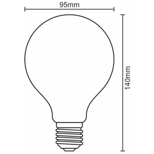  led sijalica filament G95 E27/11W/230V 3000K Slike