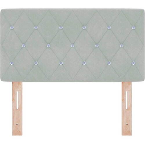  LED glava kreveta s LED trakama Svijetlo siva 80 cm Bar&amp;scaron;un Slike