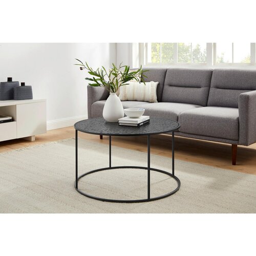 Livetastic Klubska Miza Black, Črna, &amp;Oslash; 80cm Slike