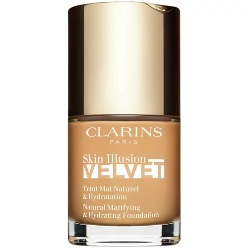 Clarins Skin Illusion Velvet tekući puder s mat finišem s hranjivim učinkom nijansa 112.3N 30 ml