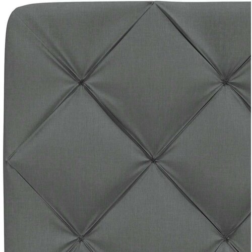 VidaXL Krevet s madrac svjetlosivi 160x200cm tkanina Slike