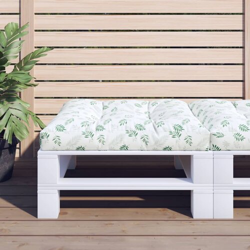 vidaXL Jastuk za palete s uzorkom li&scaron;ća 70 x 70 x 12 cm od tkanine Cijene