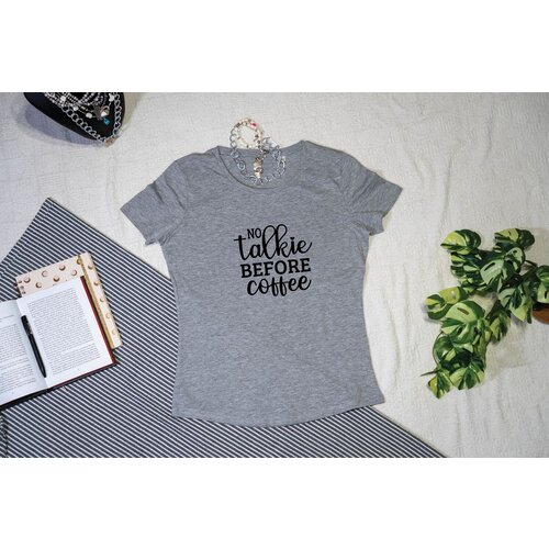 NO talkie - Strukirana majica Pepeljasta 2XL Cene