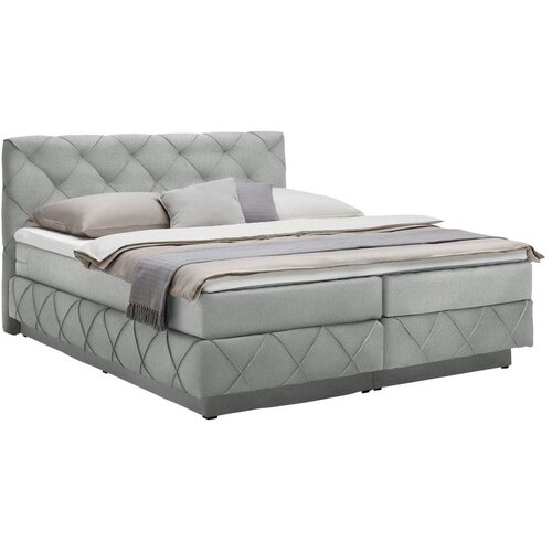 Premium Living Postelja Boxspring Cordoba, Svetlo Siva, 160x200 Slike