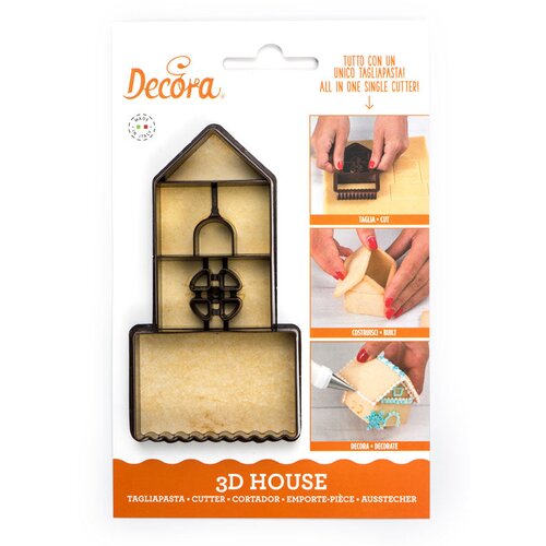 Decora rezač za keks plastični 3D kuća Cene