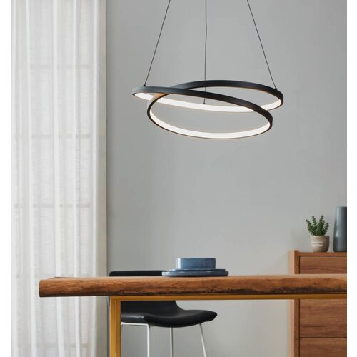 Eglo Črna LED viseča svetilka &amp;oslash; 55 cm RUOTALE &amp;ndash; Slike