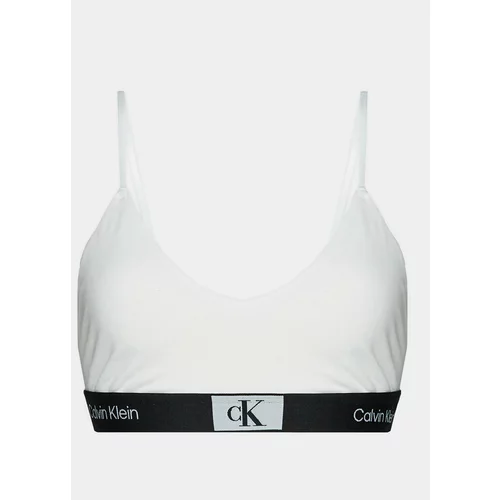 Calvin Klein Underwear Top nedrček Unlined Bralette 000QF7216E Bela