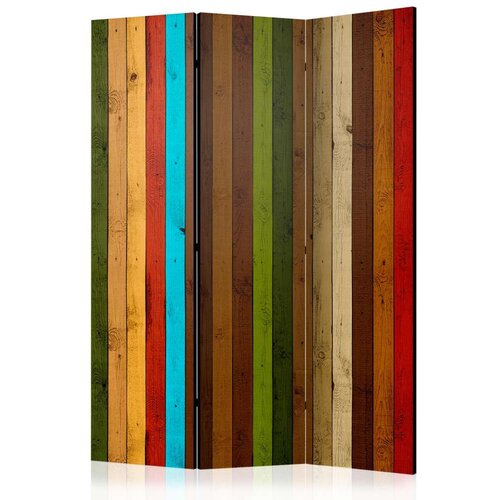  Paravan u 3 dijela - Wooden rainbow [Room Dividers] 135x172 Slike