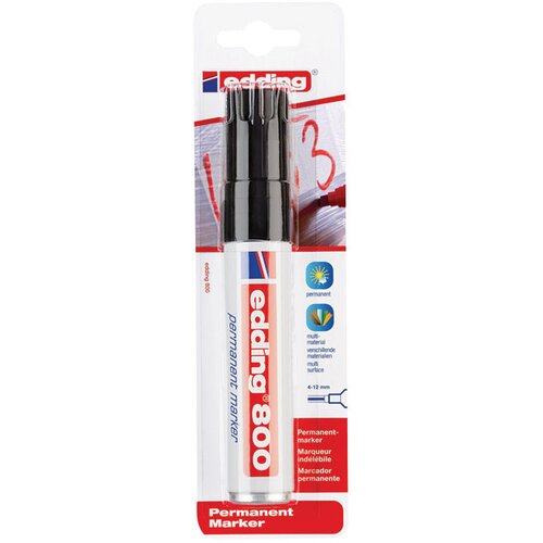 Marker permanentni 4-12mm edding 800/1 crni blister Cijene
