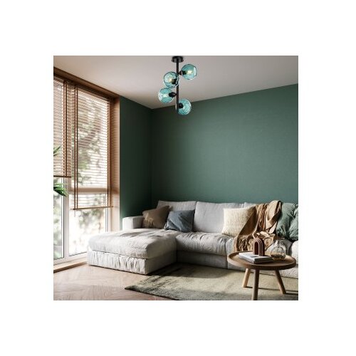 Opviq Luster Benek-15-14492, 40x40x55cm, IP20, Crno-plavi Cijene