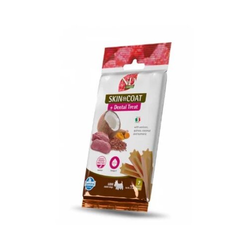 N&amp;amp;d Poslastica za pse Quinoa Skin &amp;amp; Coat, Divljač, 60g Slike