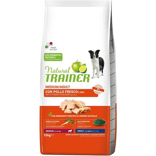 Trainer daily nutrition medium adult with fresh chicken - hrana za odrasle pse srednjih rasa - sa piletinom (3kg i 12kg) 12kg Slike