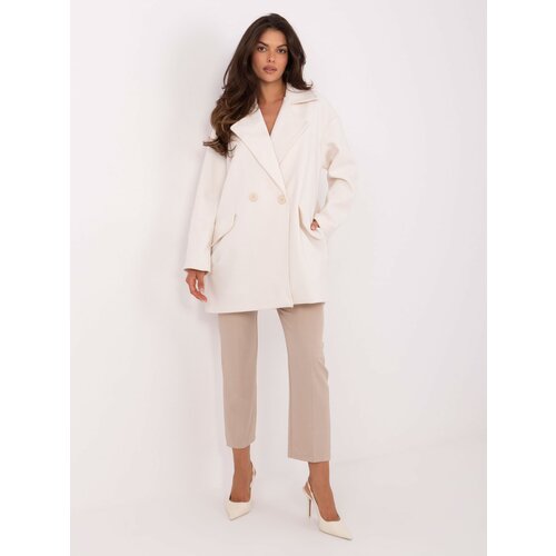 RUE PARIS Coat-IT-EN-A9582.86-ecru Slike
