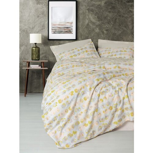  jocus - beige beige ranforce super king quilt cover set (eu) (it) Cene
