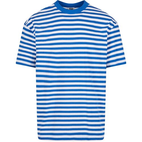 UC Men Men's T-Shirt Regular Stripe - White/Royal Blue Cene