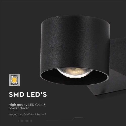  LED spolja&amp;scaron;nje zidno svetlo LED/5W/230V 3000K IP65 crno Slike