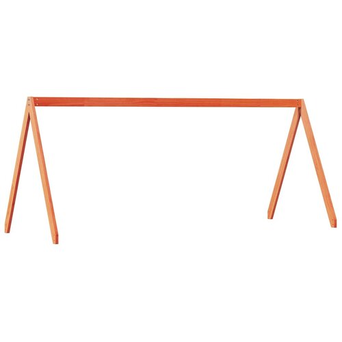 Krov za dječji krevet vo&amp;scaron;tano smeđi 199 x 95,5 x 88 cm borovina Slike