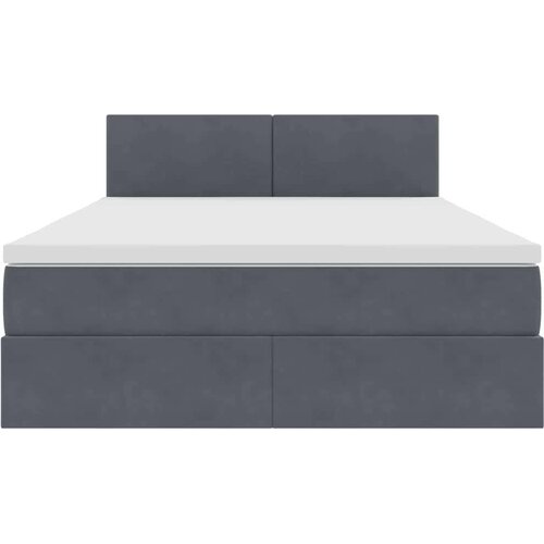  Krevet s od storage s madracem Tamno siva 140 x 200 cm Bar&amp;scaron;un Slike