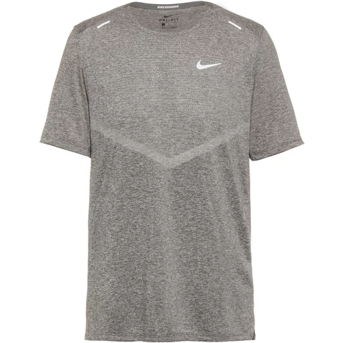 Nike Tehnička sportska majica 'Rise 365' svijetlosiva / siva melange