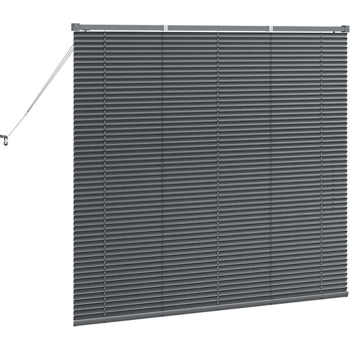  Venecijanski zastore Tamno siva 130 x 150 cm Aluminij Slike