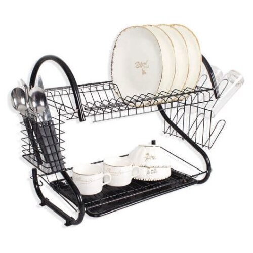 Olimp Sport Oceđivač za sudove na 2 nivoa 38cm hromirani crni Cene