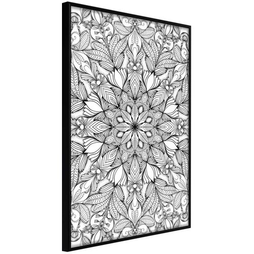  Poster - Colourless Mandala 30x45 Slike