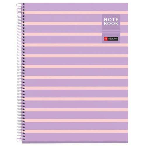  Kolegij blok Miquelrius A4 90g 80L spiralni crte Between the lines Mauve MR4522 Cijene