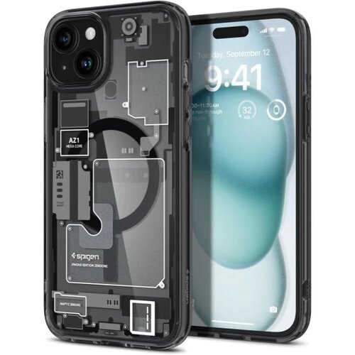 Spigen ULTRA HYBRID MAG MAGSAFE maska za IPHONE 15 ZERO ONE Slike