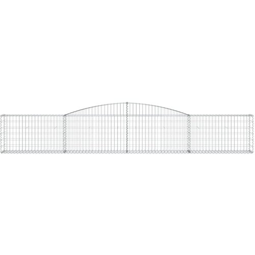  Lučne gabionske ko&amp;scaron;are 6 kom 400x30x60/80 cm pocinčano željezo Slike
