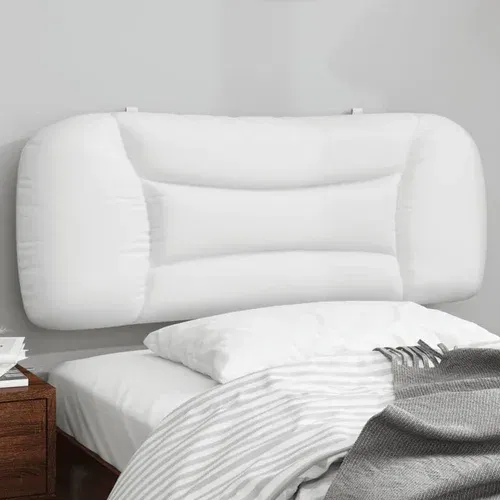 Jastuk za uzglavlje bijeli 100 cm od umjetne kože