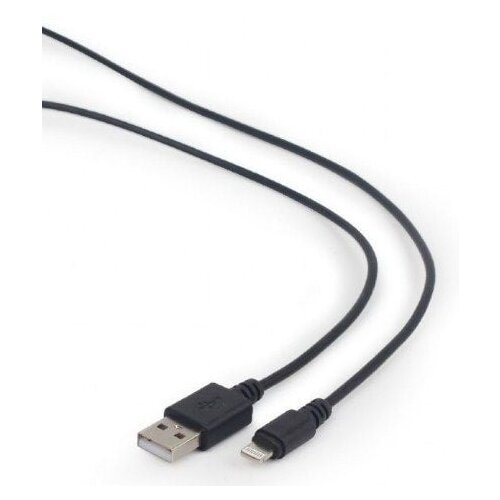 Gembird usb to 8 pin lightning sync and charging cable, black, 1 m Slike