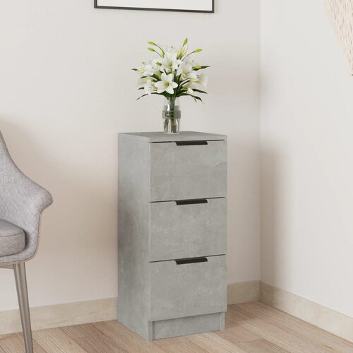  Komoda siva boja betona 30 x 30 x 70 cm od konstruiranog drva Cene