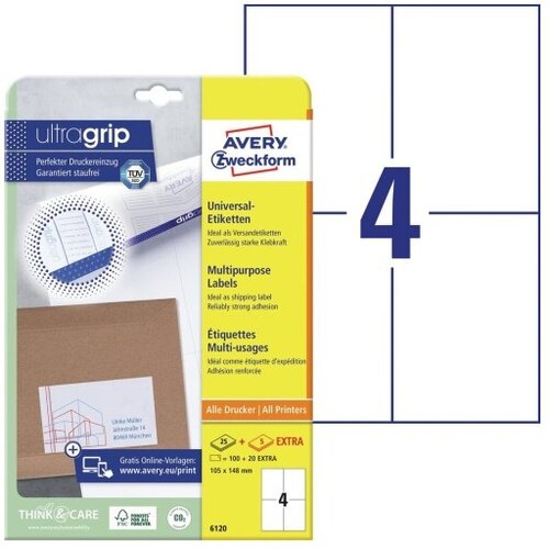  Etikete zweckform 6120 105x148mm 1/25 ZWECKFORM Cene