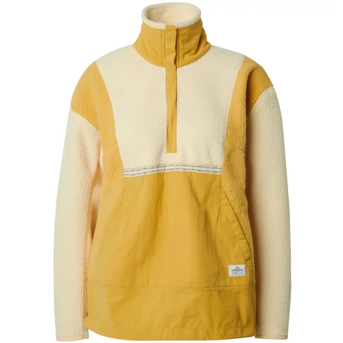 Kathmandu Sportski pulover narančasto žuta / pastelno žuta / crna / prljavo bijela