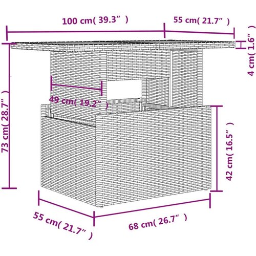 VidaXL 6-dijelni set vrtnih sofa od poliratana s jastucima svjetlosivi Slike