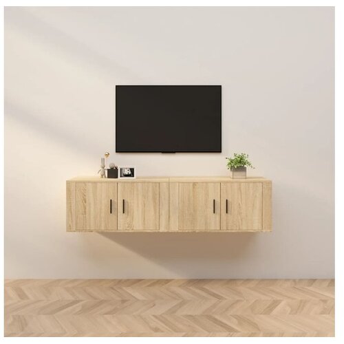  Zidni TV ormarići 2 kom boja hrasta sonome 80x34 5x40 cm Cene