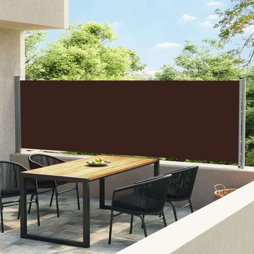  Uvlačiva bočna tenda za terasu 140 x 600 cm smeđa Slike