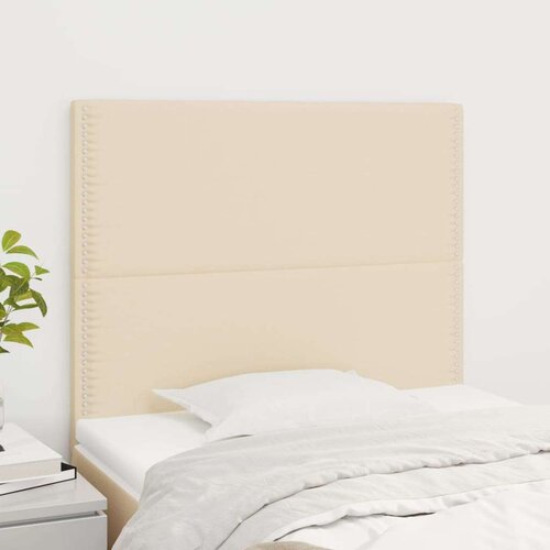  Posteljno vzglavje 2 kosa krem 90x5x78/88 cm blago, (20932839) Cene