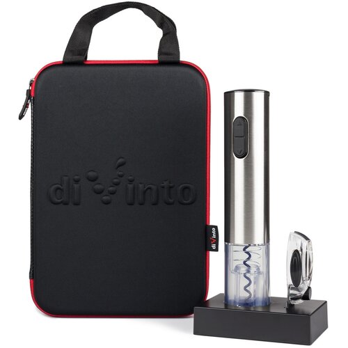  Električni odpirač vina Deluxe &ndash; Srebrni set z etuijem - diVinto - Home warming - Božič - Poroka - Za 30 let Cene