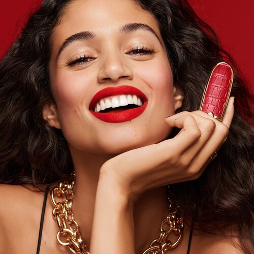Guerlain Rouge G Double Mirror Jewel Case futrola za ruž sa zrcalom Le Croco 1 kom Slike