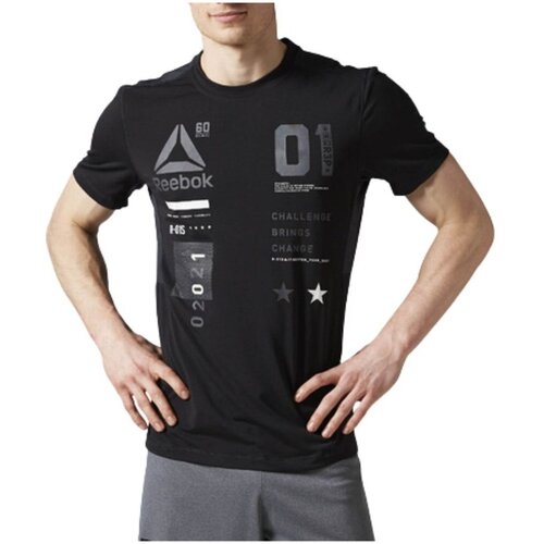 Reebok Majice s kratkimi rokavi AX9378 Črna Cene