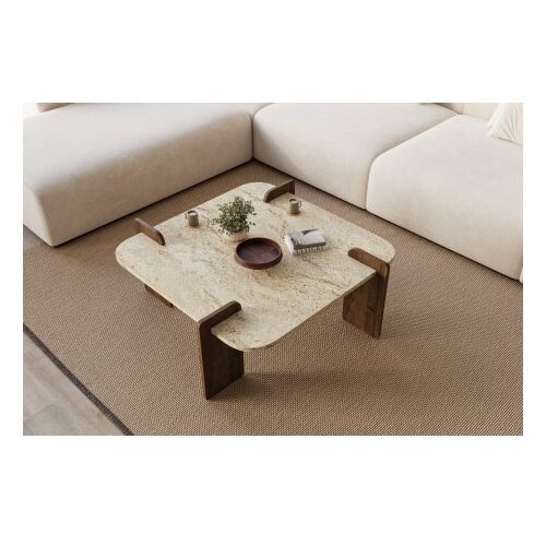 Hanah home sto za kafu afrolli travertine walnut Slike