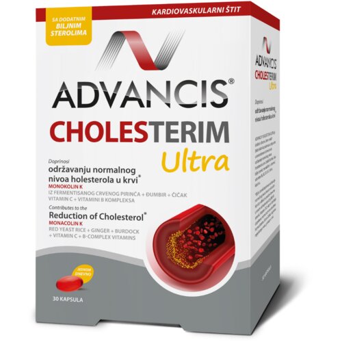 Advancis Dodatak ishrani za regulaciju holesterola Cholesterium Ultra, 30 kapsula Slike