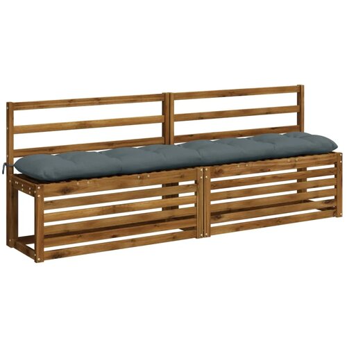  Jastučići za klupe VIANEN 2 kom. 100% poliester Plava - Plava 200 x 30 x 12 cm Slike