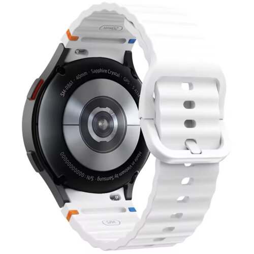  Silikonska narukvica za pametni sat Samsung Galaxy watch 7 bela Cene